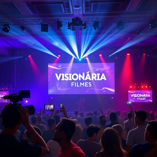 Imagem de um evento transmitido ao vivo pela Visionária Filmes.